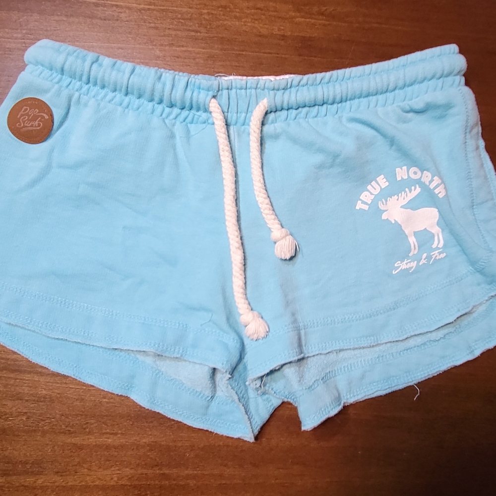 Pop Surf True North Strong And Free Short Shorts NWOT